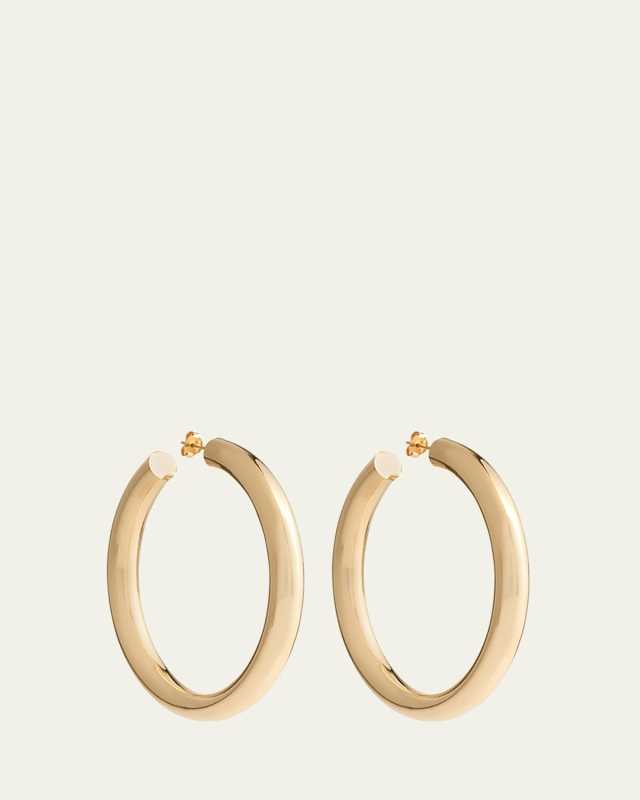 18K Yellow Gold Large Barbarella Hoop Earrings
